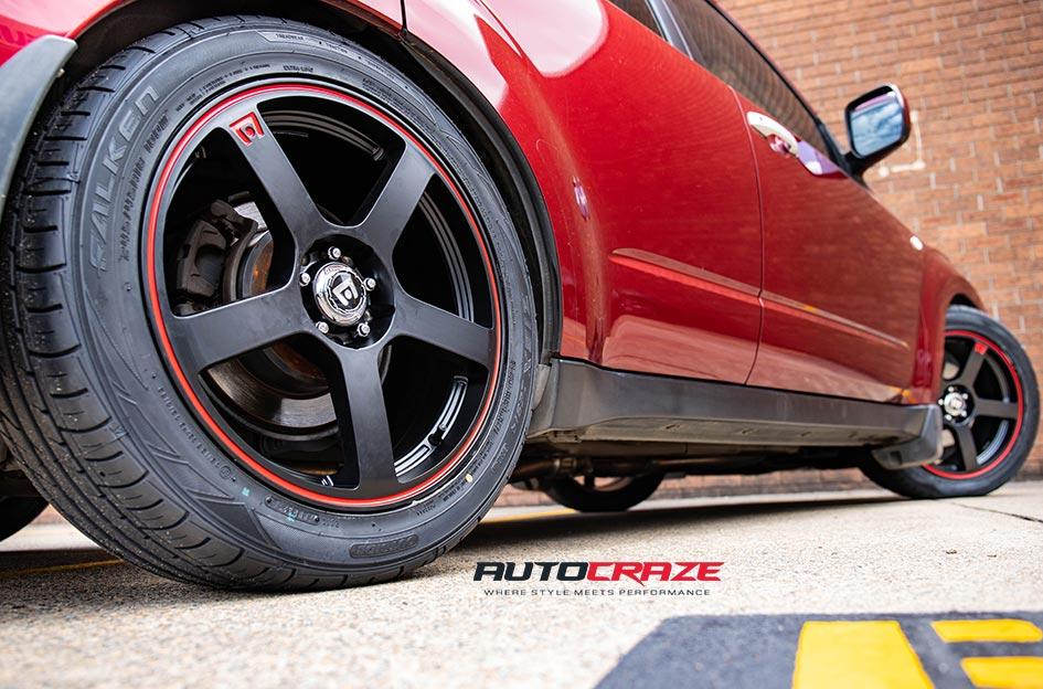 SUBARU FORESTER MR116 MATTE BLACK RED EDGE